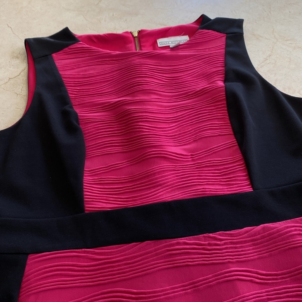 Dana Buchman Textured Dress with Gold Embellishments - Picture 4 of 13